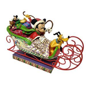 Disney Traditions Jim Shore LAUGHING ALL THE WAY 2006 Mickey Christmas Figurine